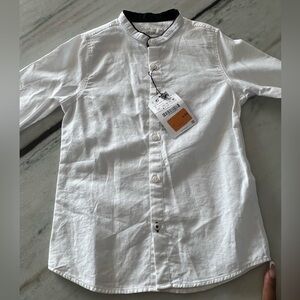 White button down shirt. Zara. Boys size 7